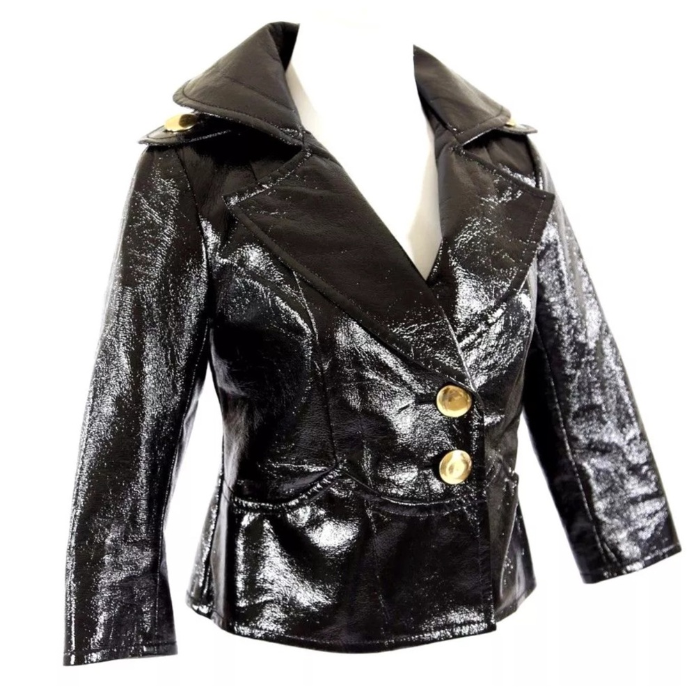 Yoana Baraschi Black Textured Jacket 2 $390 - Picture 5 of 7